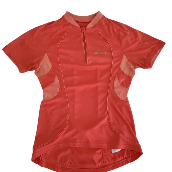 CRAFT Women's Cycling Jersey - coral pink (medium) - Picture 2 of 15